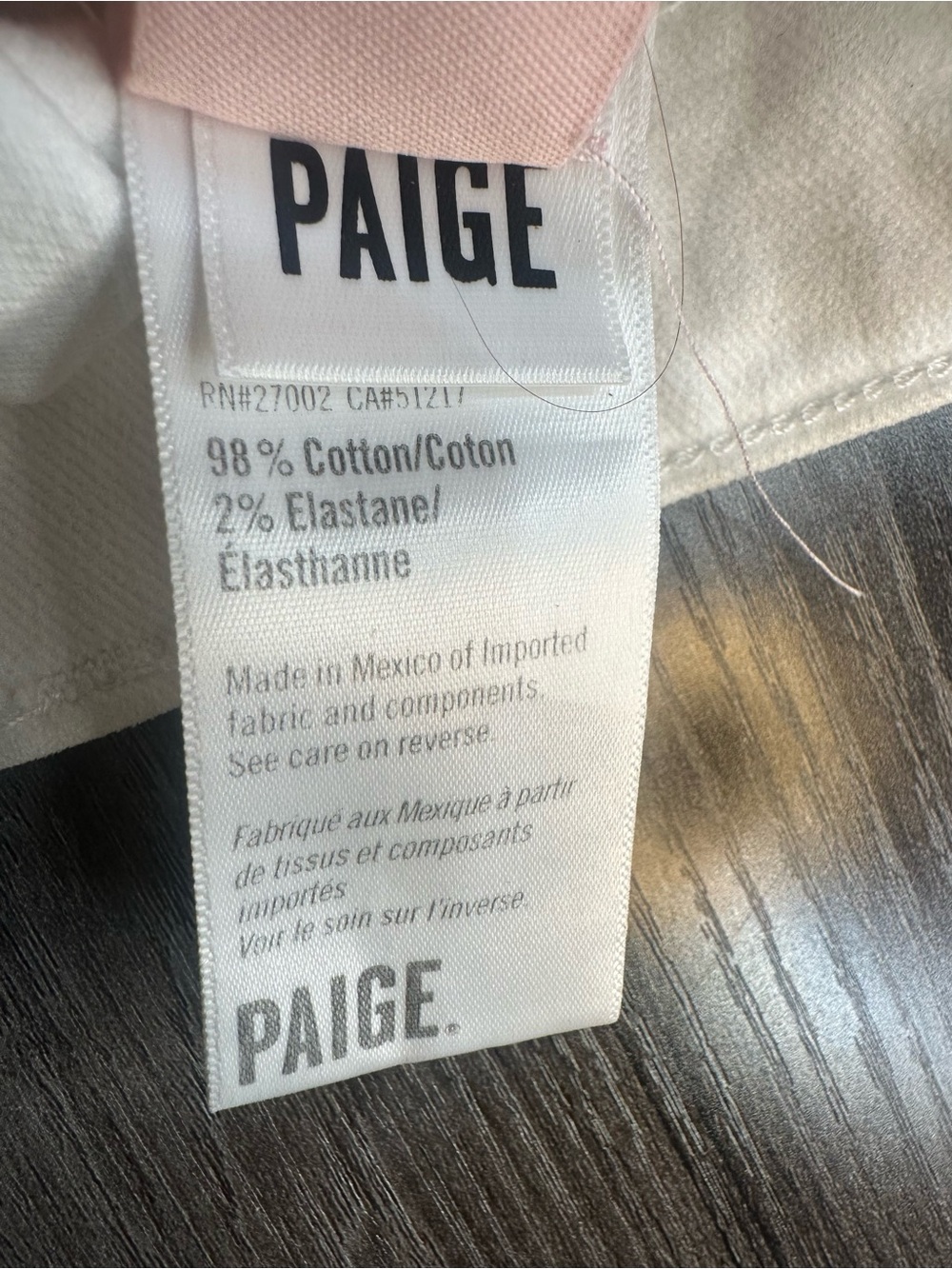 LIKE NEW SIZE 24 PAIGE White Wide-Leg Frayed-Hem Jeans - Picture 11 of 12